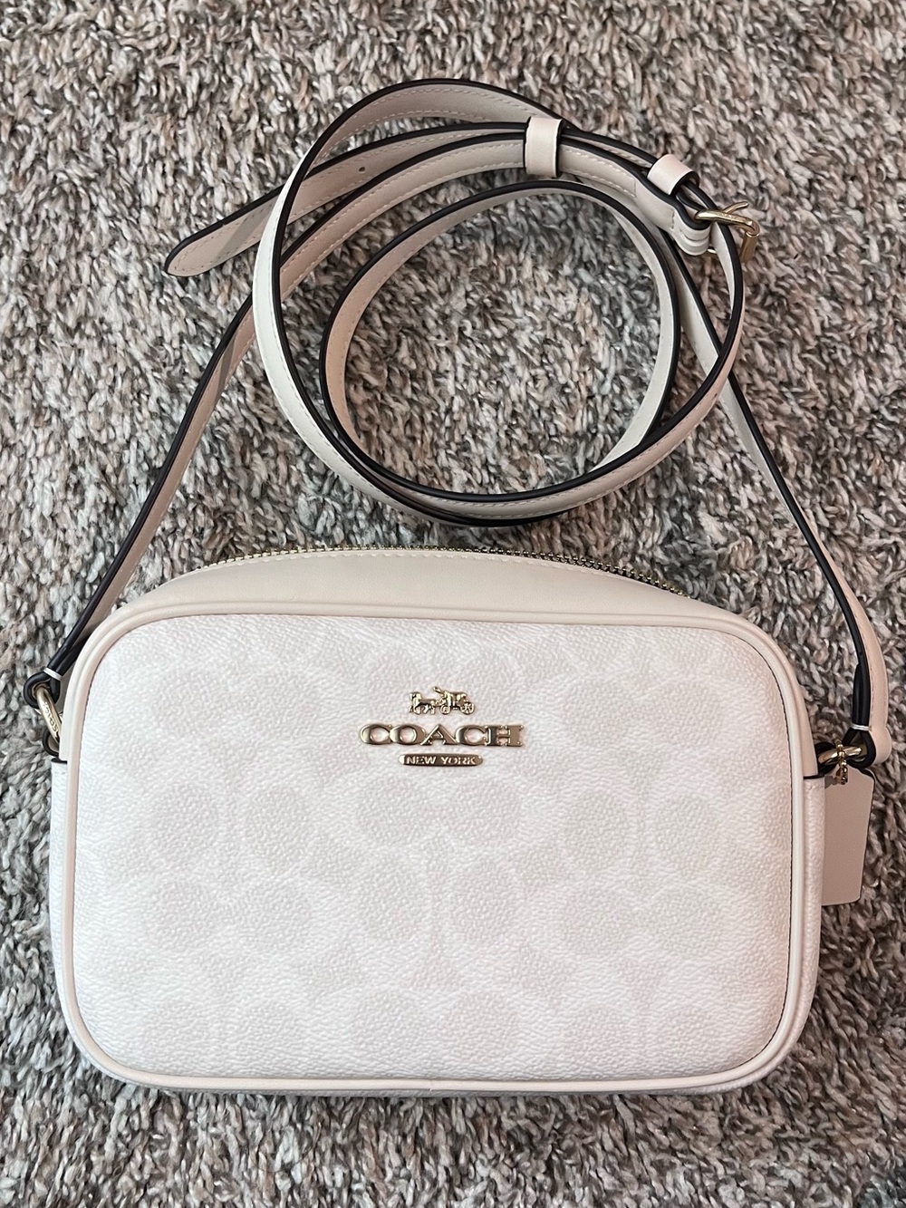 Coach Mini Jamie Camera Bag Chalk Crossbody NEW